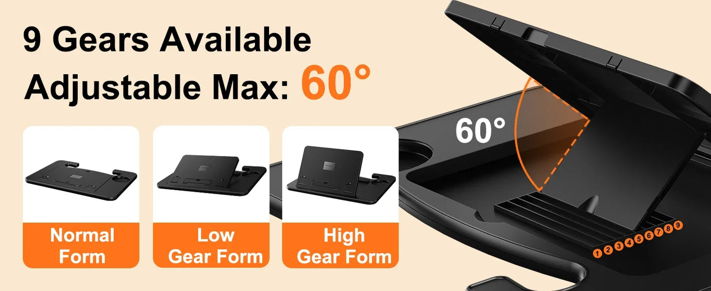 Car Steering Wheel Laptop Desk Tray
