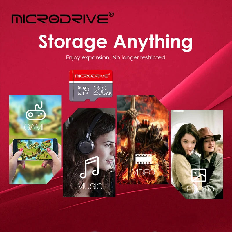 Class 10 High-Speed MicroSD Card with SD Adapter