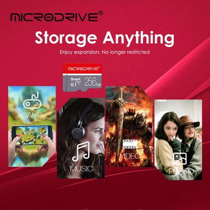 Class 10 High-Speed MicroSD Card with SD Adapter