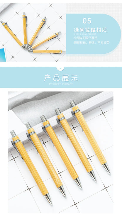 Bamboo Ballpoint Pen Set
