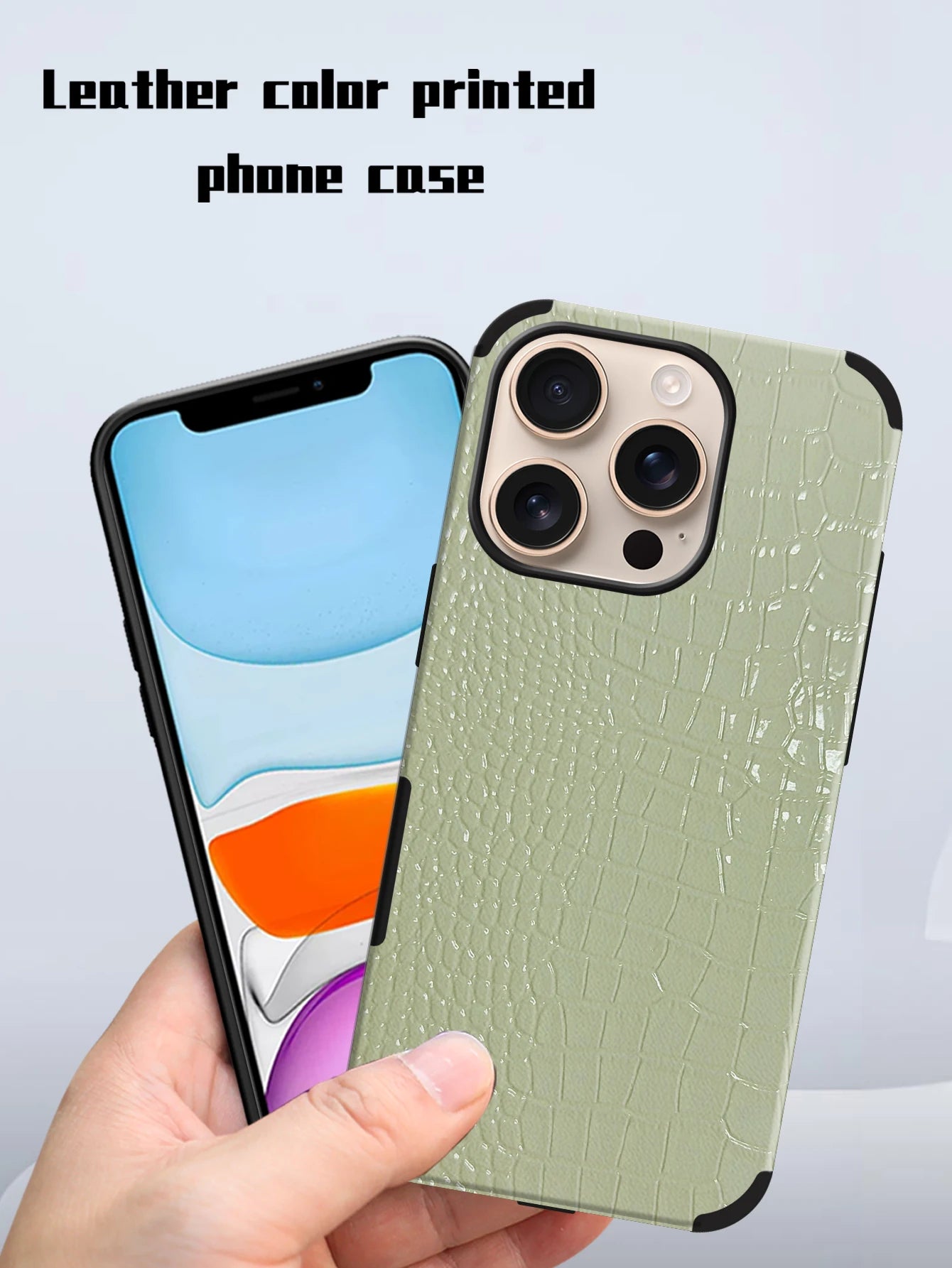 Luxury Crocodile Leather Phone Case
