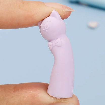 Cute Cat Pencil Top Eraser Caps