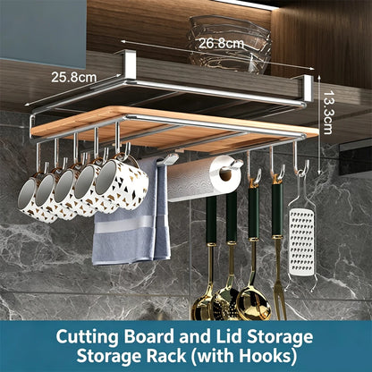 Under-Cabinet Kitchen Storage Rack