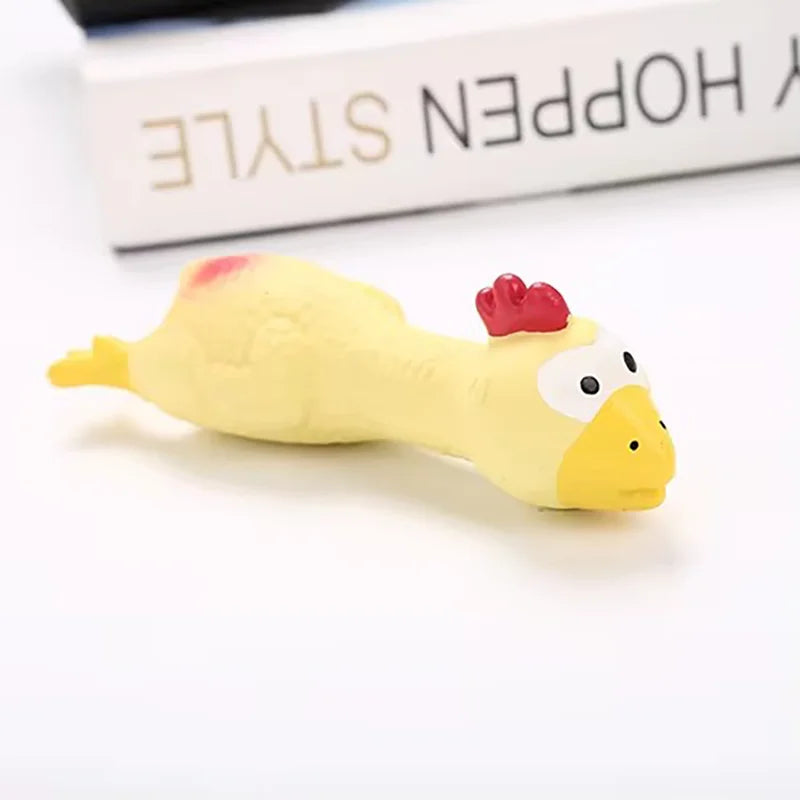 Natural Latex Chicken Squeaky Dog Chew Toy