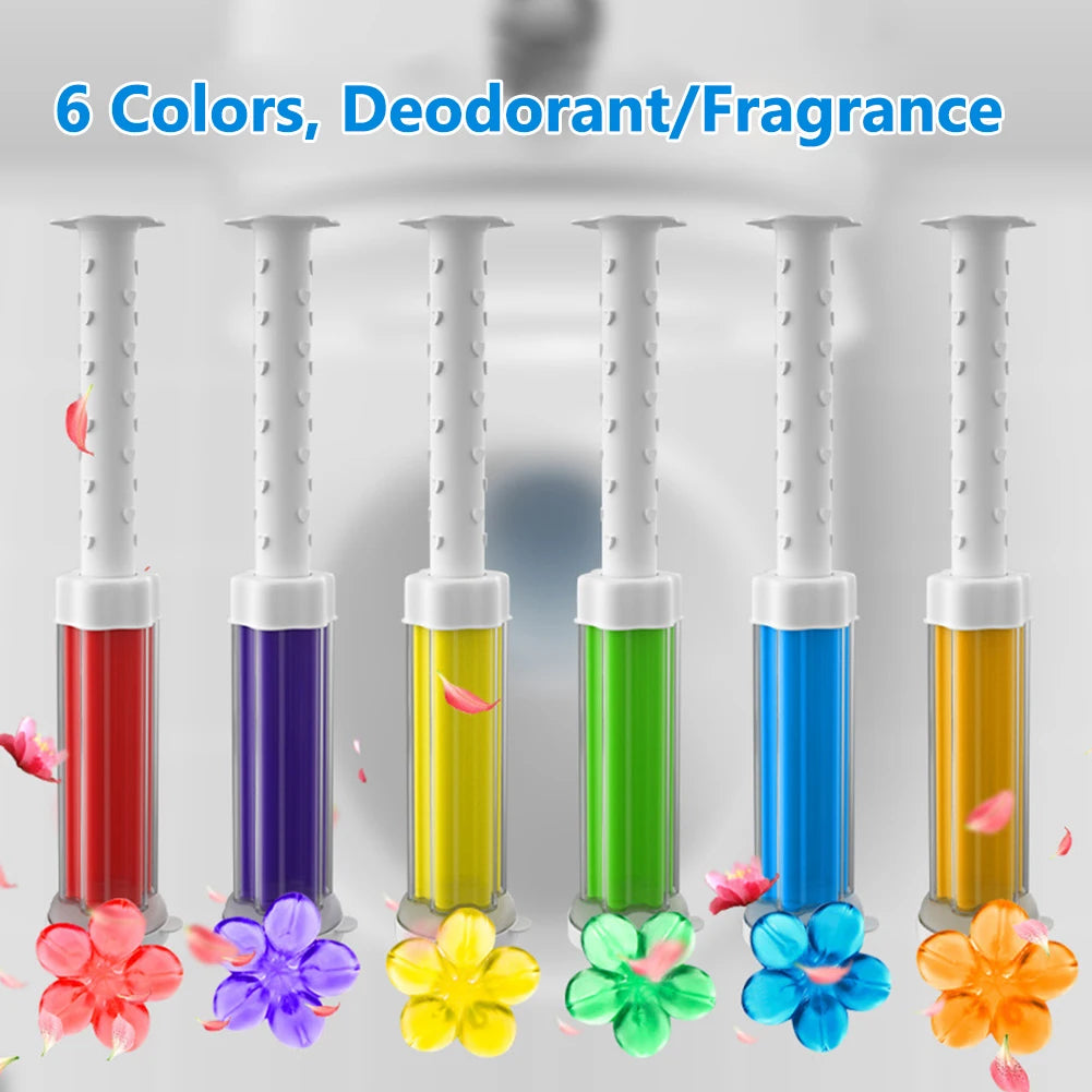 5Pcs/Set Flower Aromatic Toilet Cleaner Gel