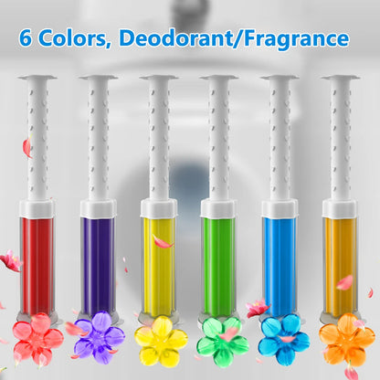 5Pcs/Set Flower Aromatic Toilet Cleaner Gel