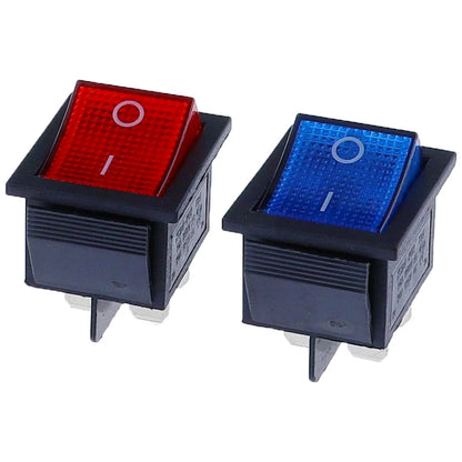 KCD4 Illuminated 4-Pin Rocker Power Switch