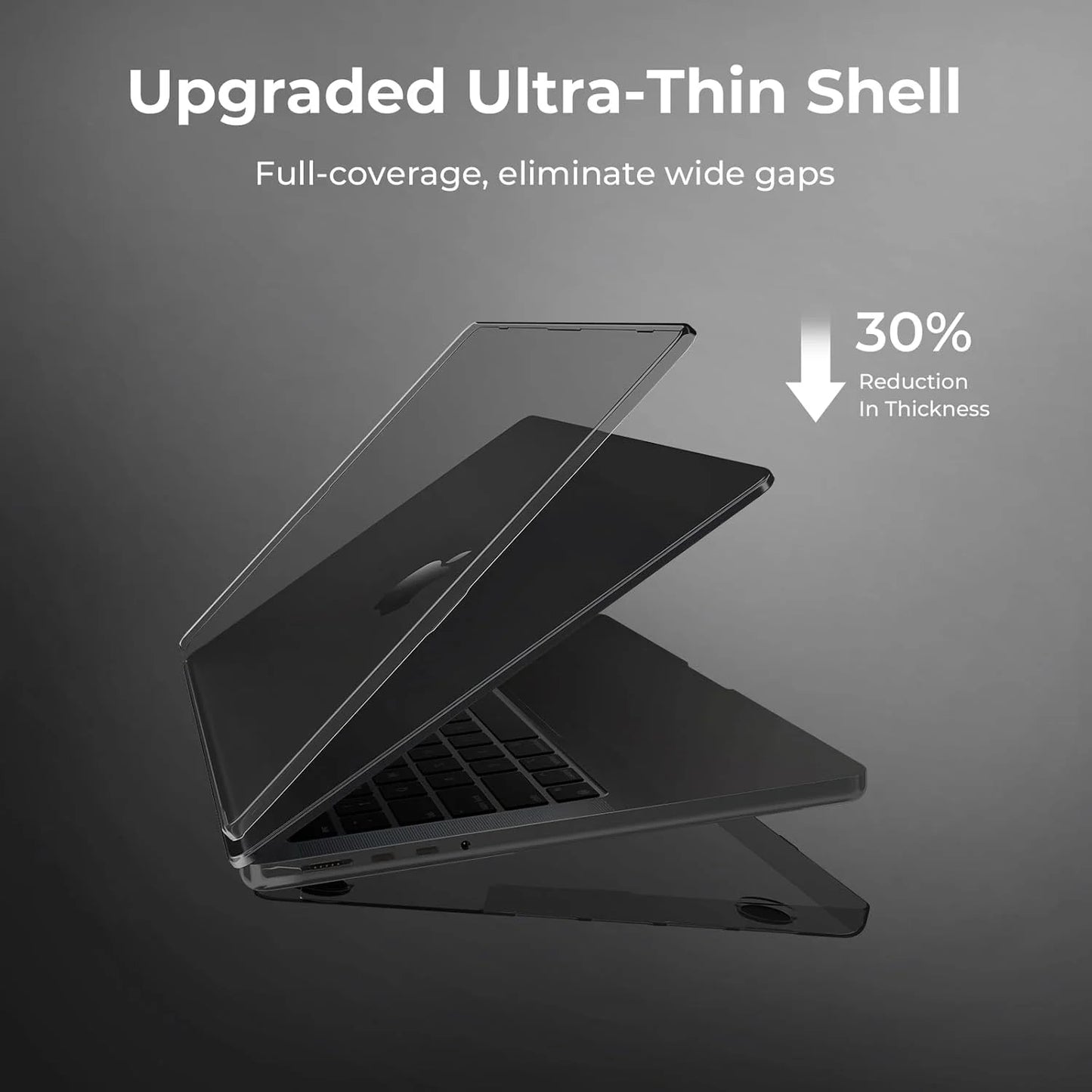 Crystal Clear MacBook Protective Case Set