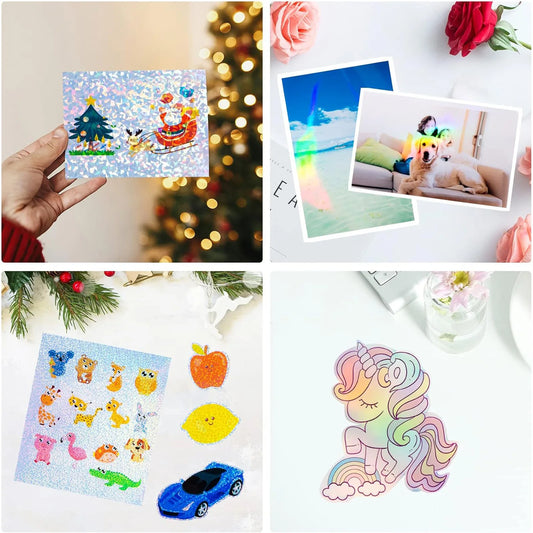 A4 Holographic Printable Vinyl Sticker Paper