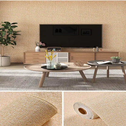3D Self-Adhesive Linen Foam Wallpaper Roll