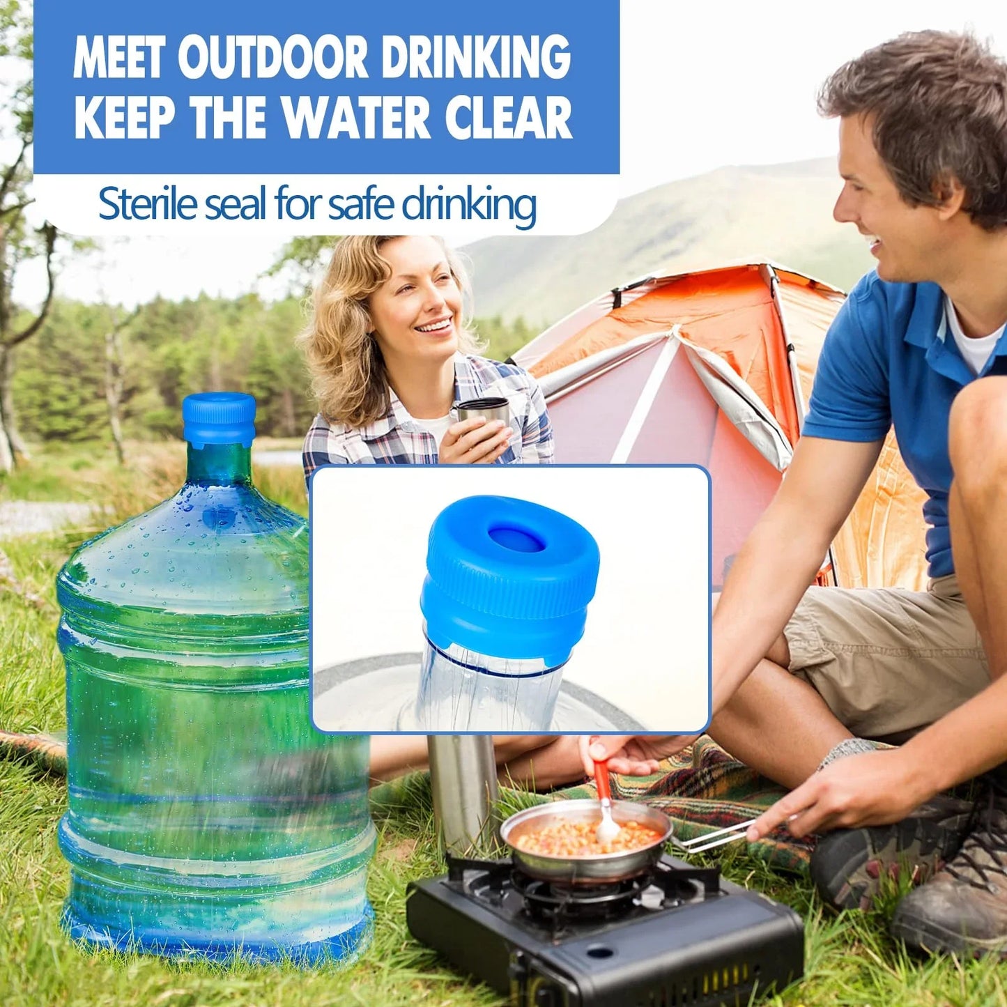 Reusable Silicone Water Jug Caps