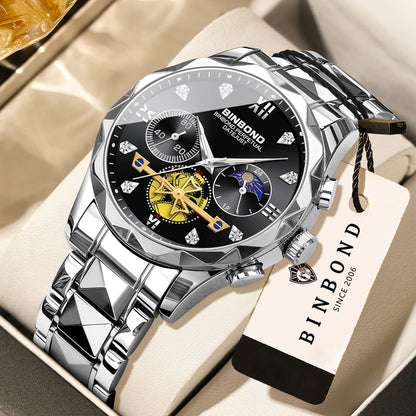 Men's Quartz Chronograph Stainless Steel Watch