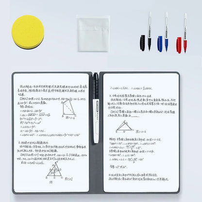 A5 Reusable Dry Erase Whiteboard Notebook