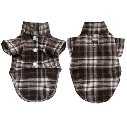 Classic Plaid Dog Shirt