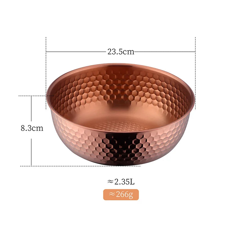 Stainless Steel Fruit Salad Bowl