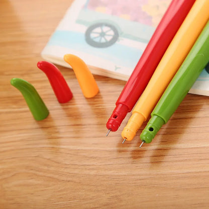 1 Pc Lytwtw's Cute Cartoon Kawaii Chili Paprika Vegetables Gel Pen