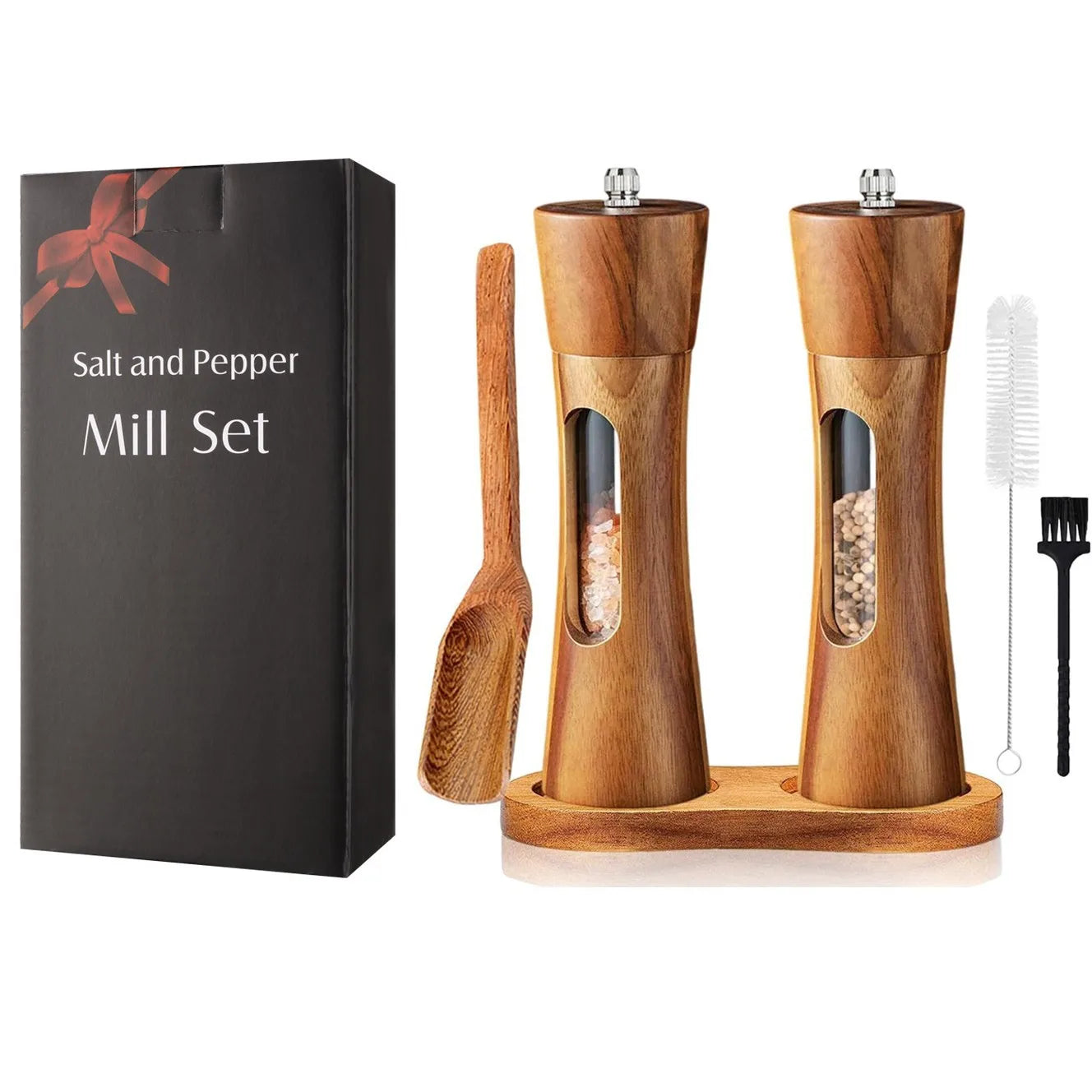 Manual Wooden Salt & Pepper Grinder