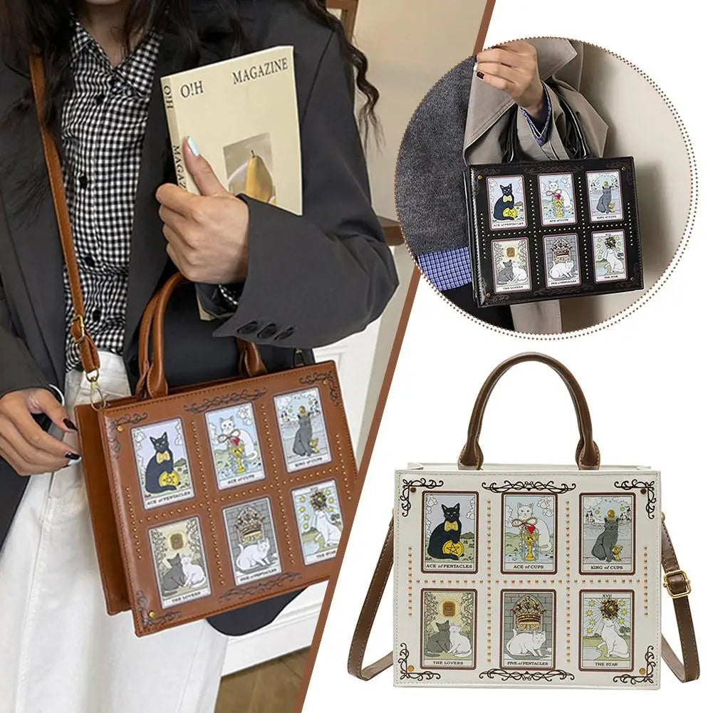 Cat Tarot Print Women’s Handbag