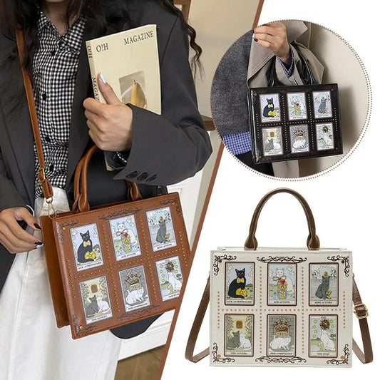 Cat Tarot Print Women’s Handbag