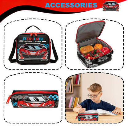 Kids Rolling School Backpack Set