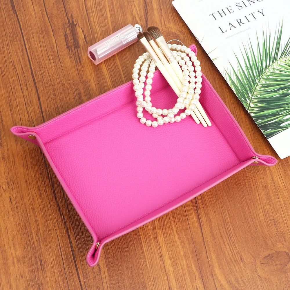 Personalised PU Leather Catchall Tray
