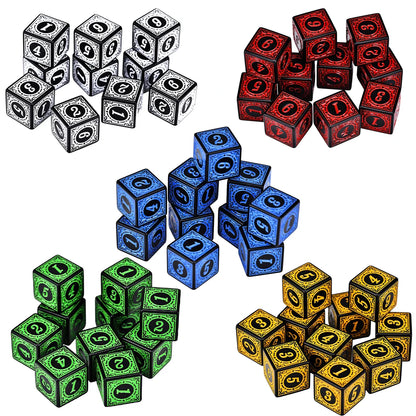 Acrylic D6 Polyhedral Dice Set