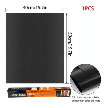 Heat Resistant Teflon Grill & Baking Mat for BBQ, Oven & Air Fryer