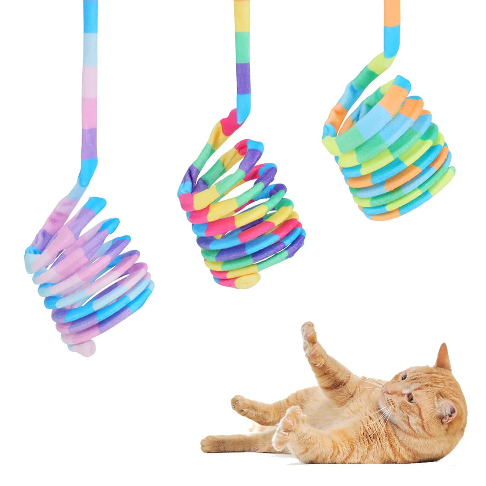 Rainbow Spring Cat Toy Set