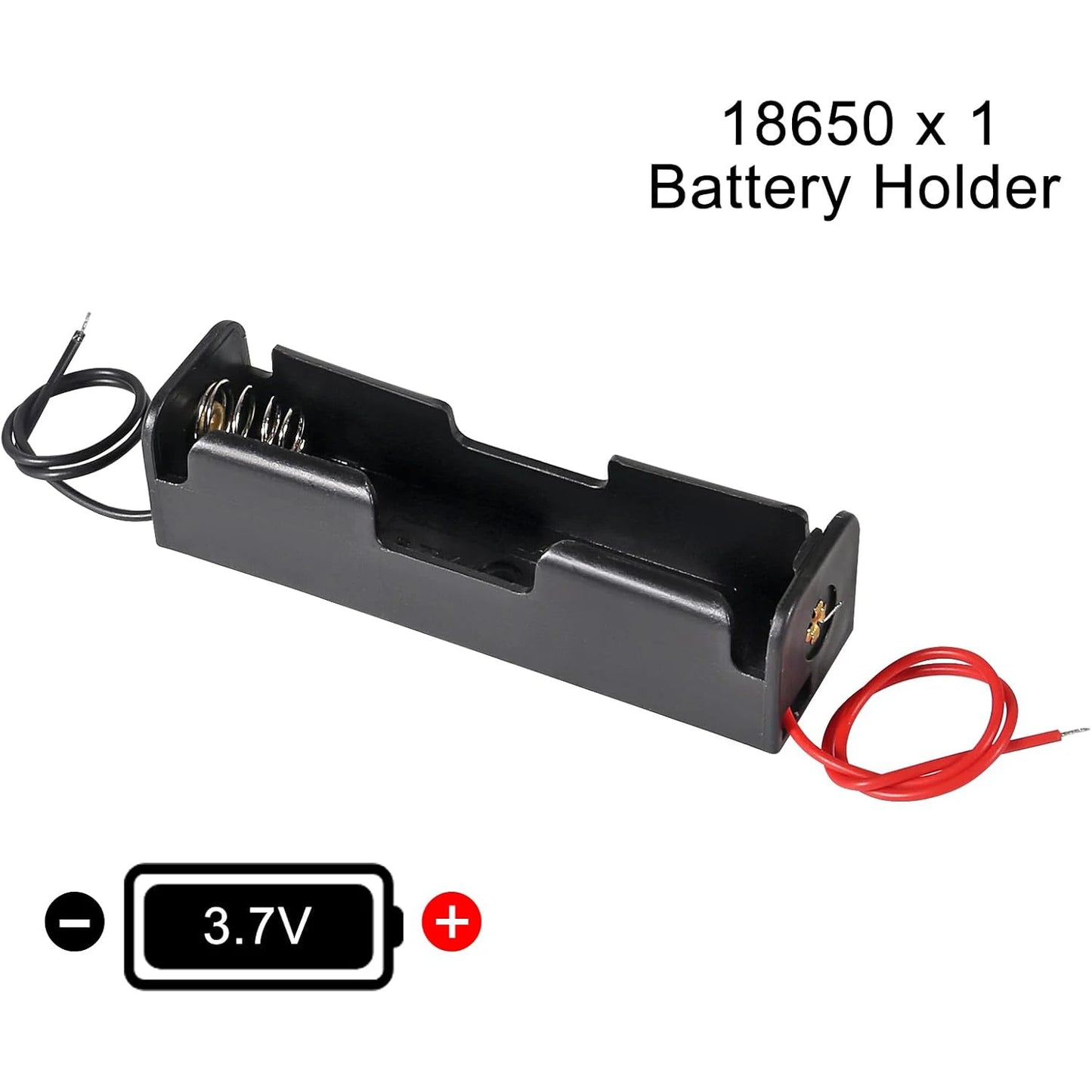 Battery Storage Holders with Red & Black Wires