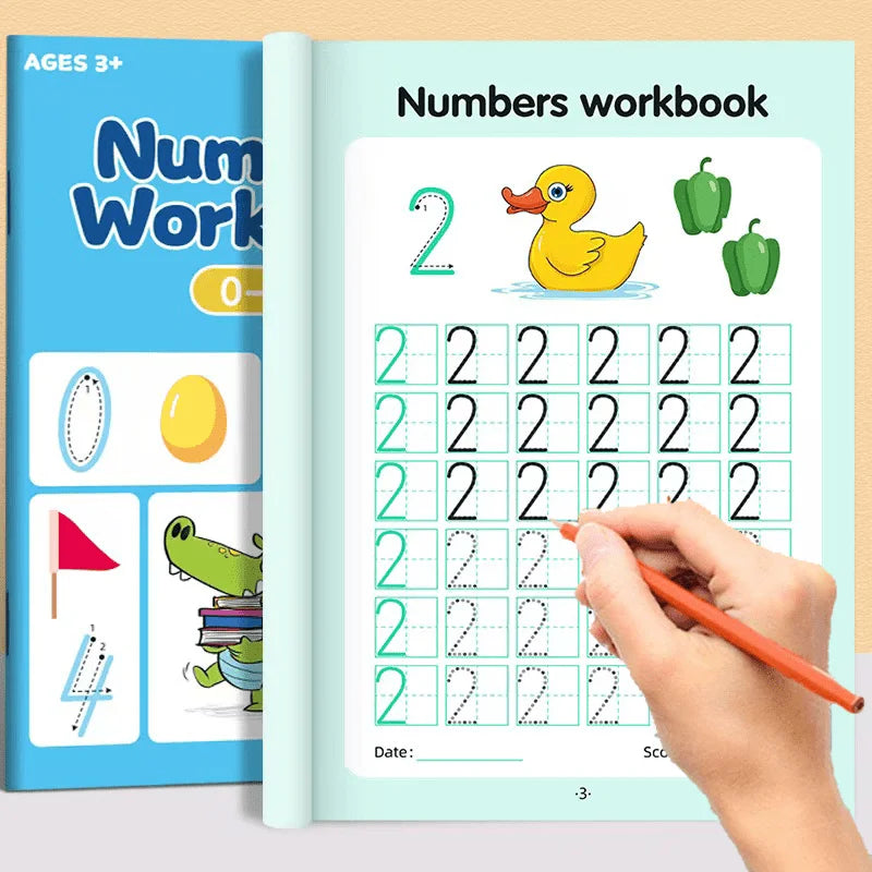 0–100 Number Tracing Practice Workbook