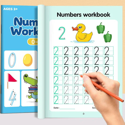 0–100 Number Tracing Practice Workbook