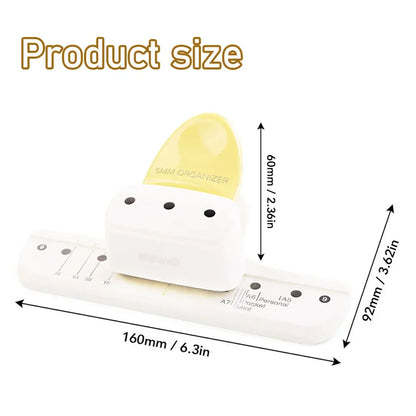 3-Hole Circular Paper Punch for DIY Planners & Notebooks