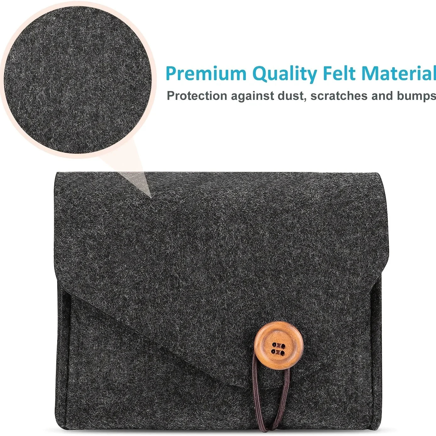 Felt Electronics Organizer Pouch