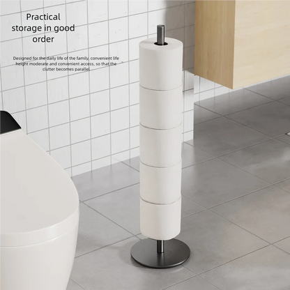 Freestanding Toilet Paper Holder with Storage
