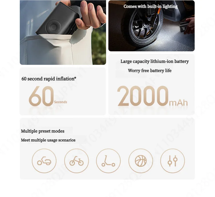 Xiaomi Mijia Portable Electric Air Compressor