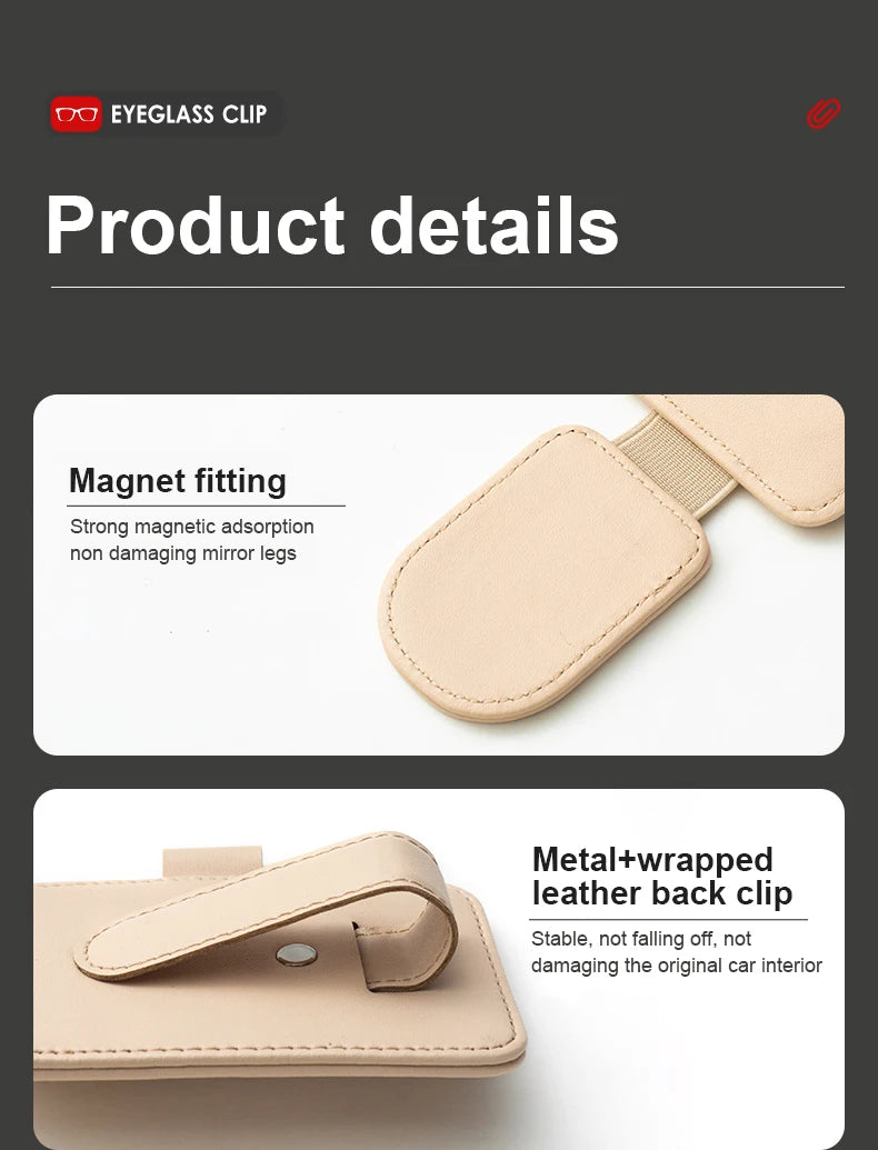 Car Sun Visor Glasses Holder