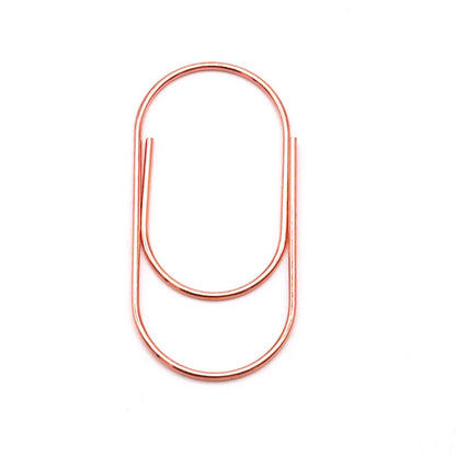 Decorative Oval Metal Paper Clips for Office, School & Planners