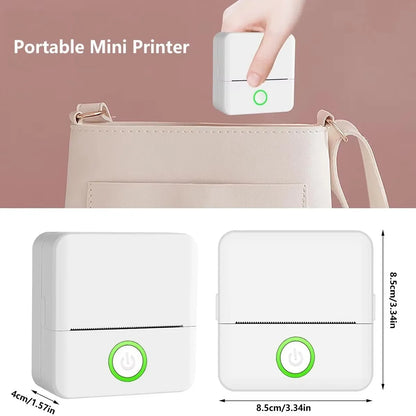 Bluetooth Pocket Thermal Printer & Sticker Paper Set