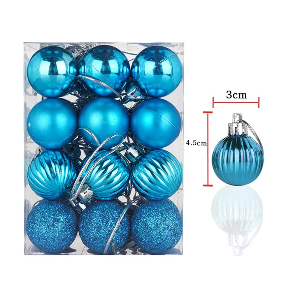 24-Piece Mini Christmas Bauble Set