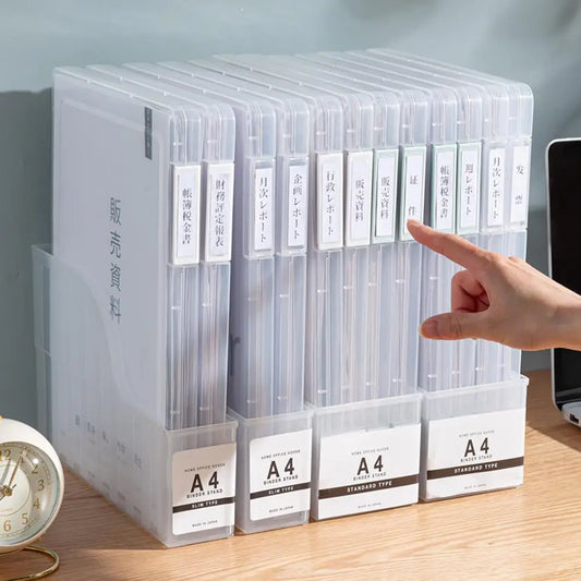 A4 Transparent Document Storage Box