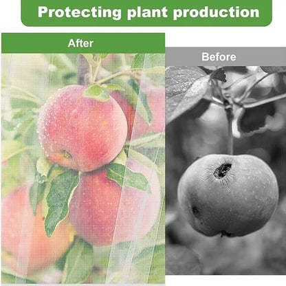Garden Plant Protection Net Cover with Zipper & Drawstring