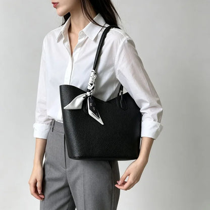Large Capacity Bucket Shoulder Bag