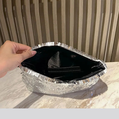 Women’s Sequin Envelope Clutch Bag