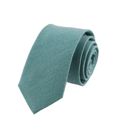 Casual Linen Narrow Necktie