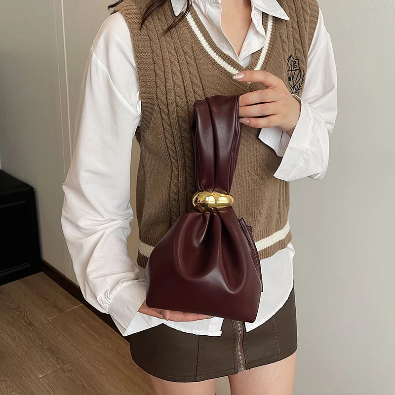 Elegant PU Leather Evening Clutch Bag