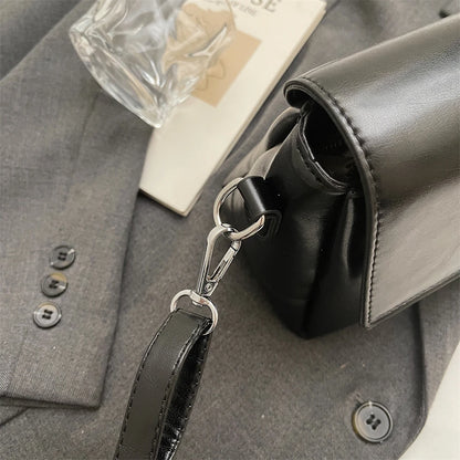 Vintage Flap Crossbody Satchel Bag