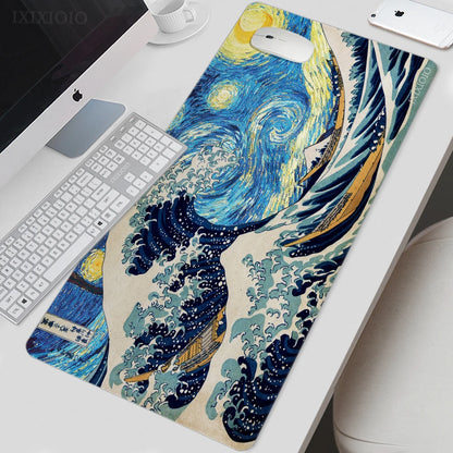 Large Non-Slip Mouse Pad with Van Gogh Inspired Artwork