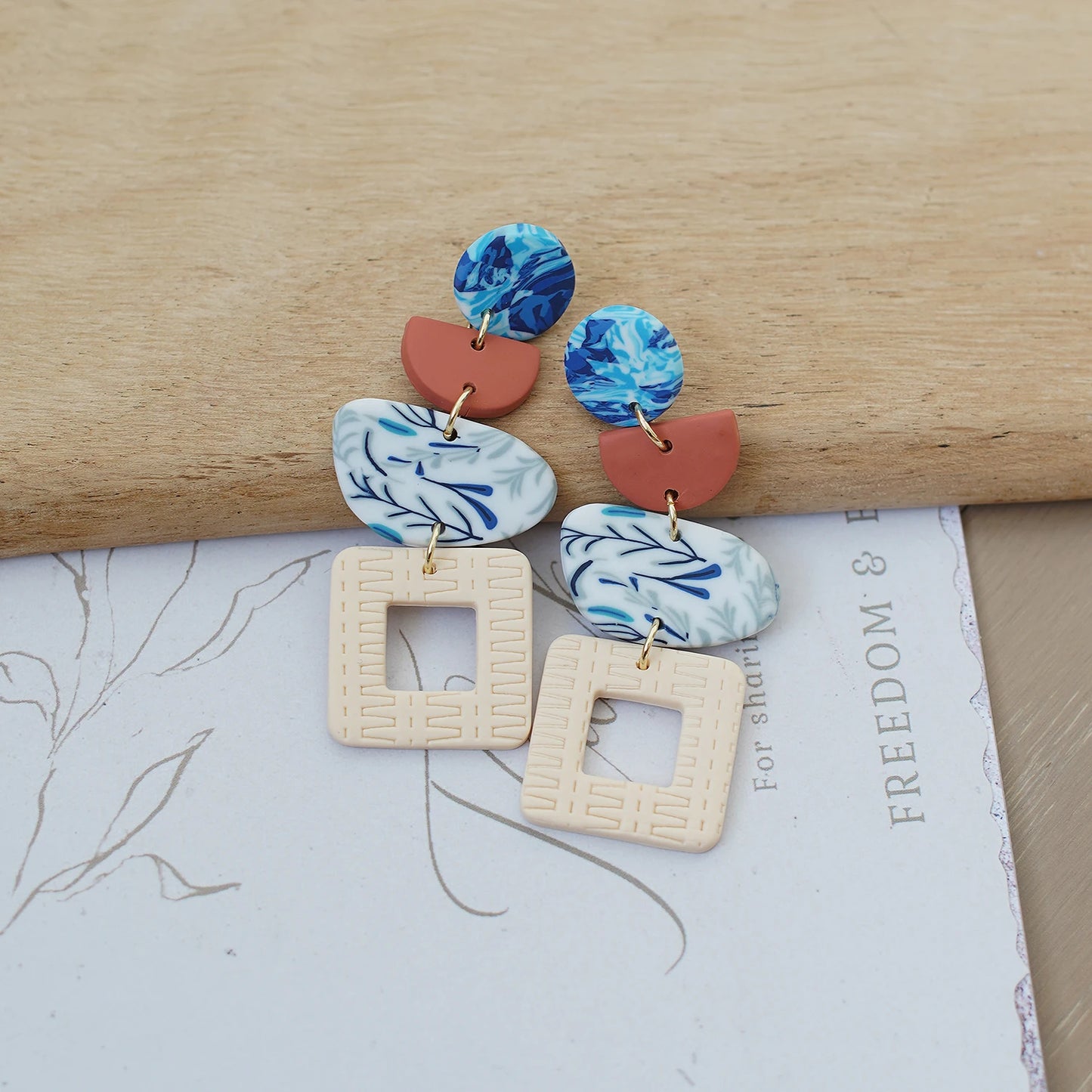 Bohemian Vintage Earthy Tone Earrings