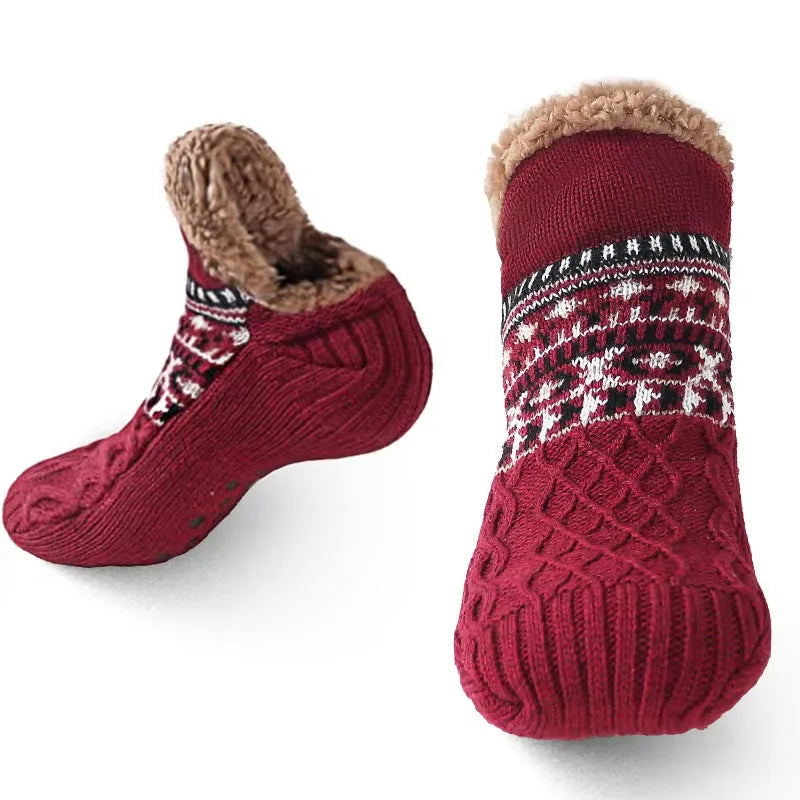 Warm Fleece Non-Slip Floor Socks