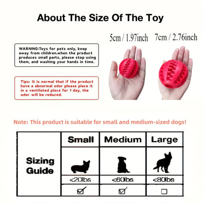 Interactive Treat Dispensing Dog Ball